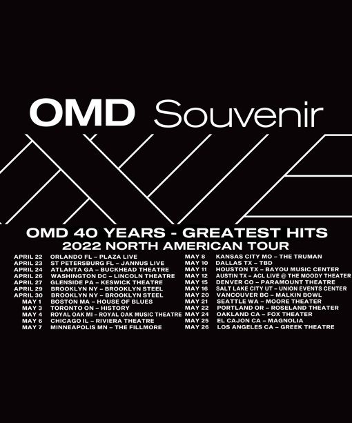 Greek Theater Schedule 2022 Omd - 40 Years: Greatest Hits - 26 May 2022 - The Greek Theatre Los Angeles  - Event/Gig Details & Tickets | Gigseekr