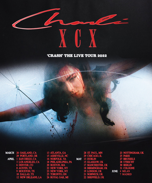 Norva Schedule 2022 Charli Xcx - 'Crash' The Live Tour 2022 - 16 April 2022 - The Norva -  Event/Gig Details & Tickets | Gigseekr