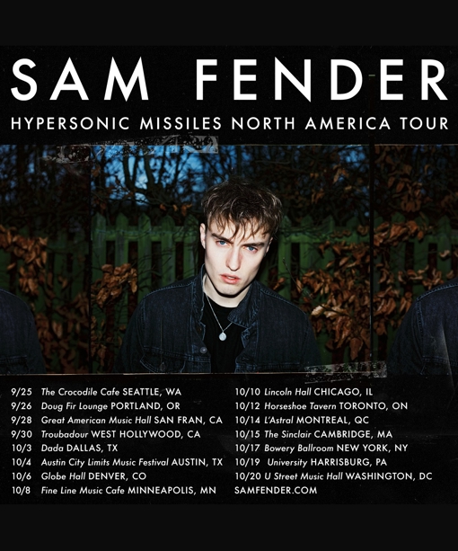 sam fender tour 2019