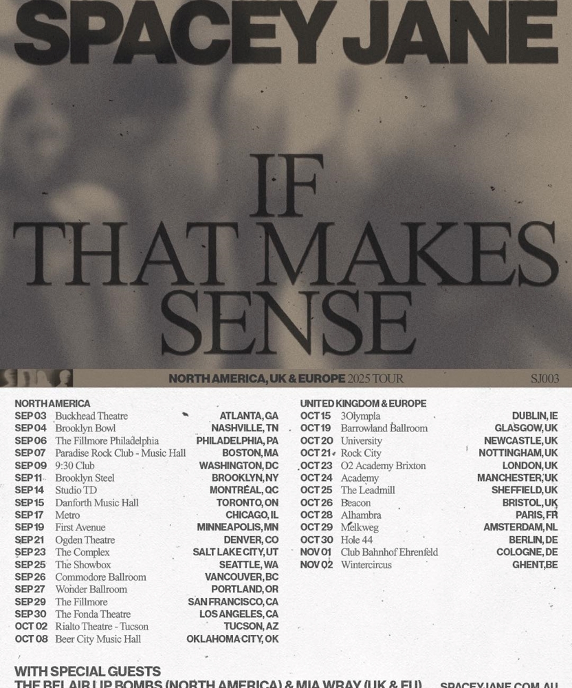 Spacey Jane - If That Makes Sense Tour | Event