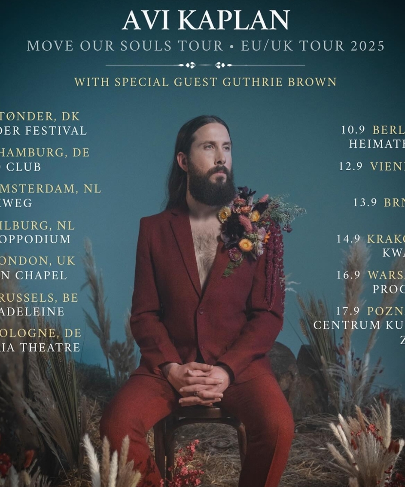 Event on 04 September 2025 - Avi Kaplan @ Doors Open: 19:00