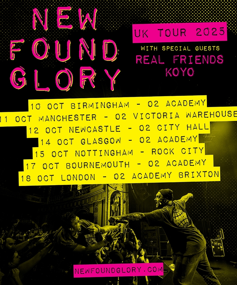 Event on 12 October 2025 - New Found Glory @ Doors Open: 19:00