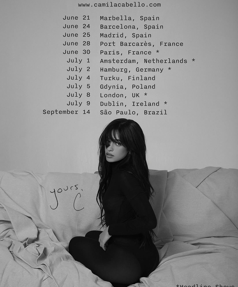 Camila Cabello Yours, C Tour 02 July 2025 Stadtpark Open Air Event/Gig details & tickets