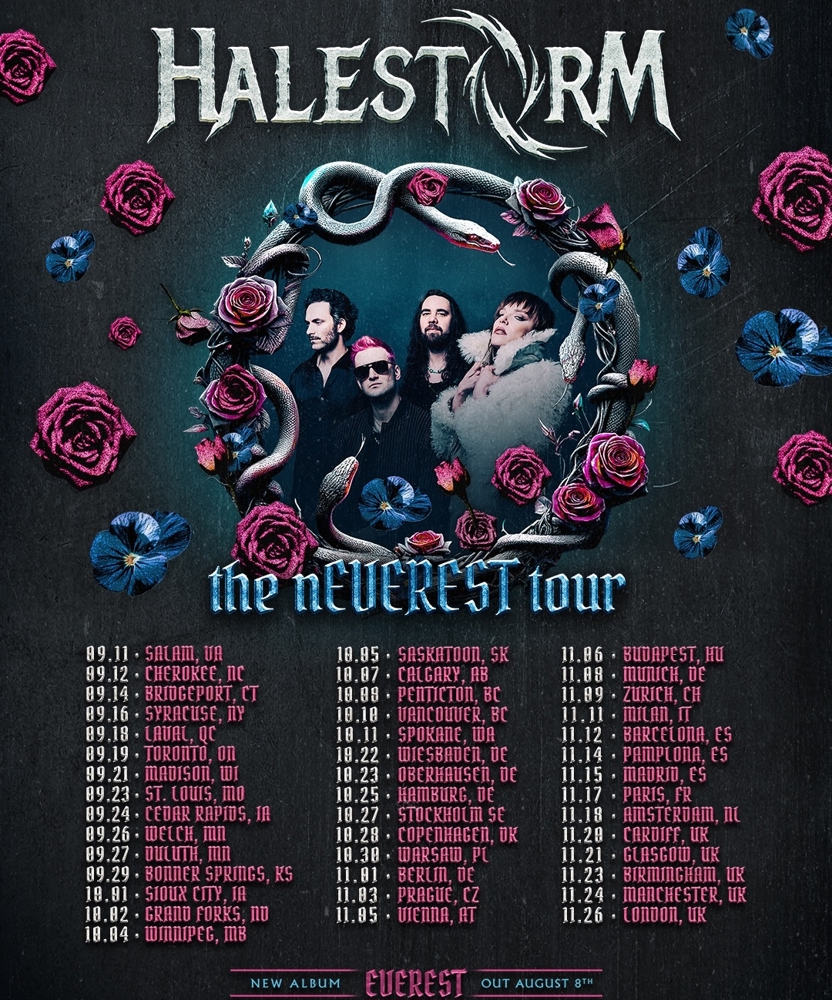 Event on 22 October 2025 - Halestorm @ Doors Open: 19:00