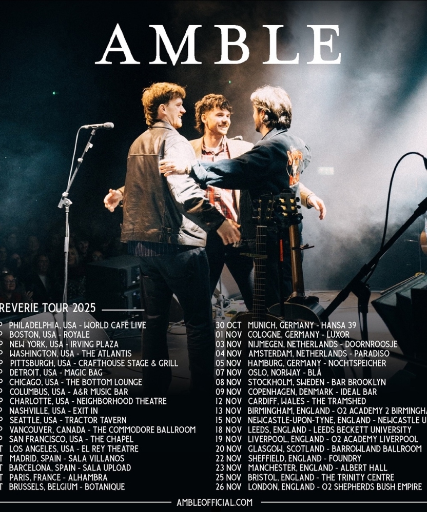 Event on 15 September 2025 - Amble @ Doors Open: 19:00