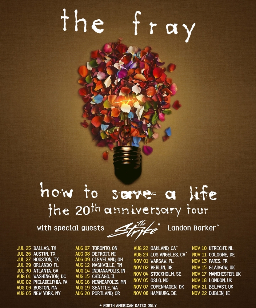 Event on 16 August 2025 - The Fray @ Doors Open: 19:00