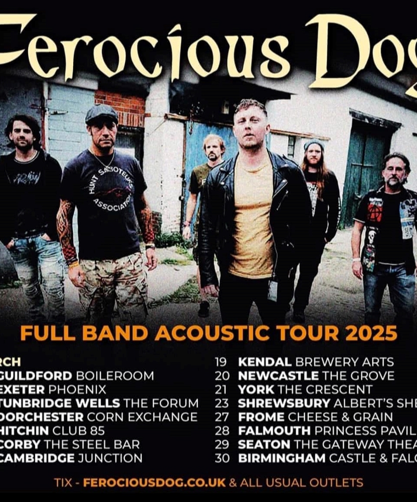 Ferocious Dog Full Band Acoustic Tour 2025 07 March 2025 Exeter