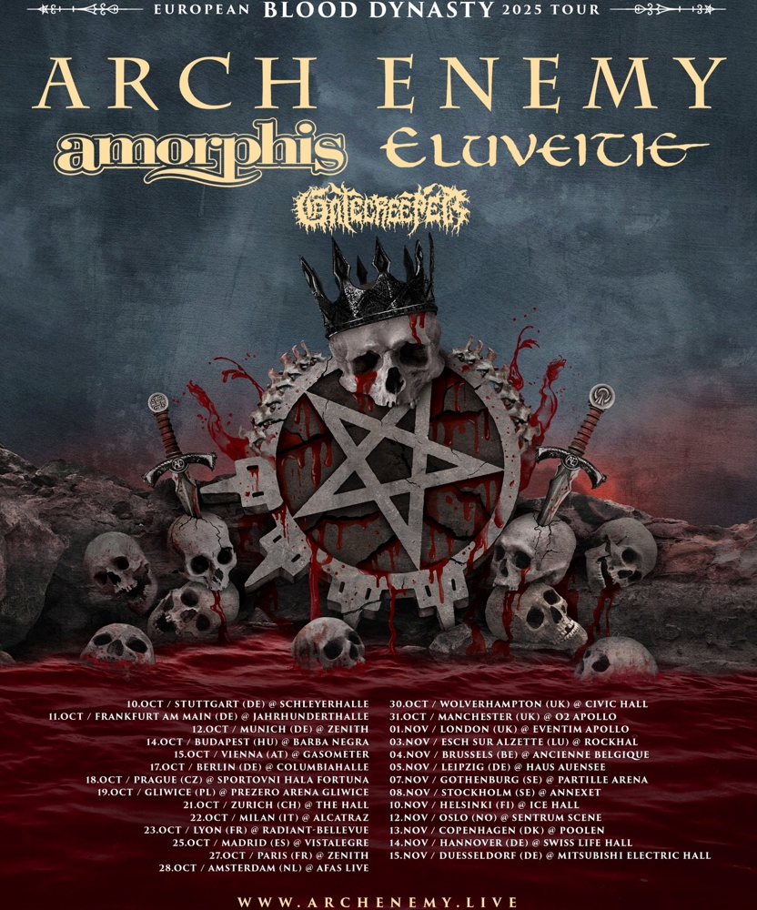Event on 21 October 2025 - Arch Enemy @ Doors Open: 19:00