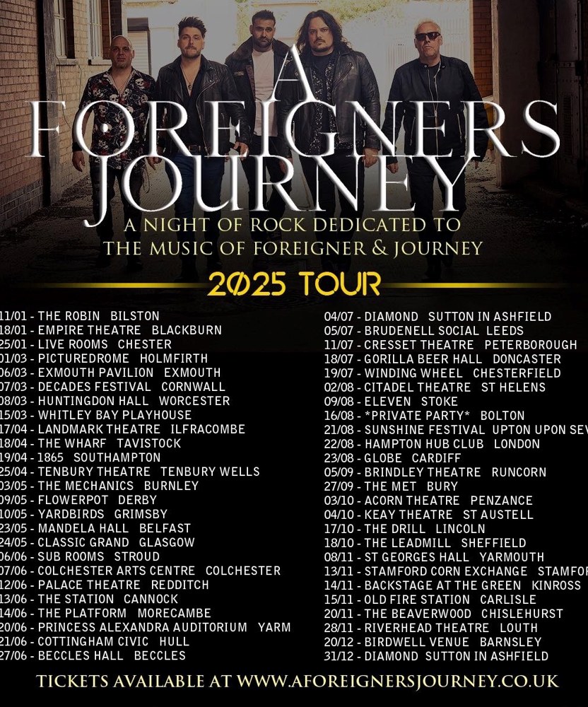 A Foreigners Journey 2025 Tour 07 June 2025 Colchester Arts