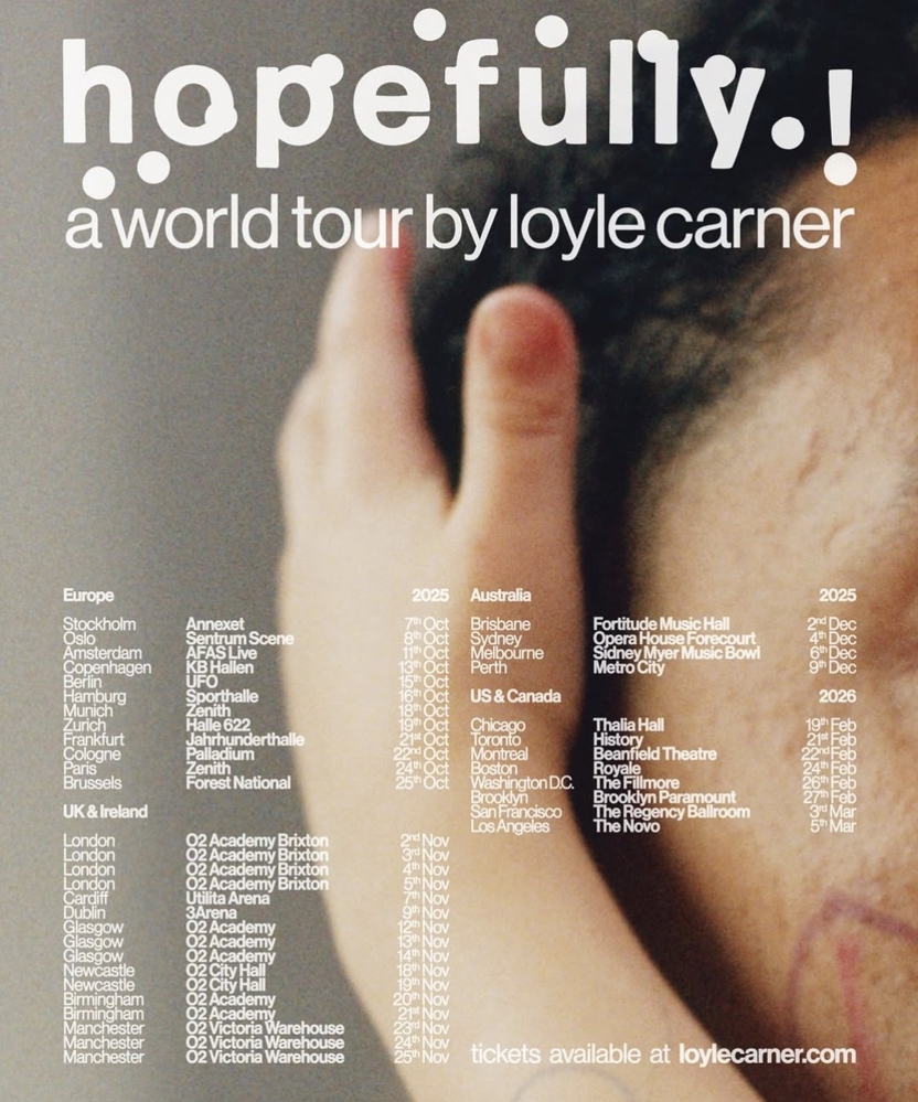 Loyle Carner - Hopefully ! A World Tour | Event