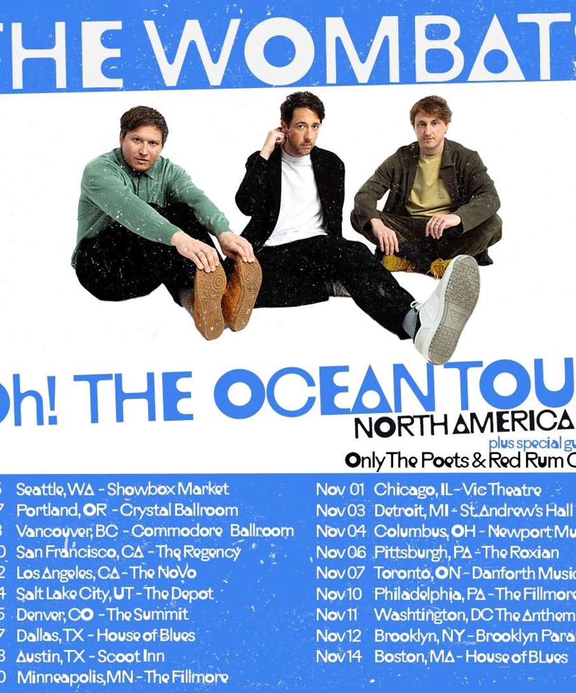Event on 30 October 2025 - The Wombats @ Doors Open: 19:00