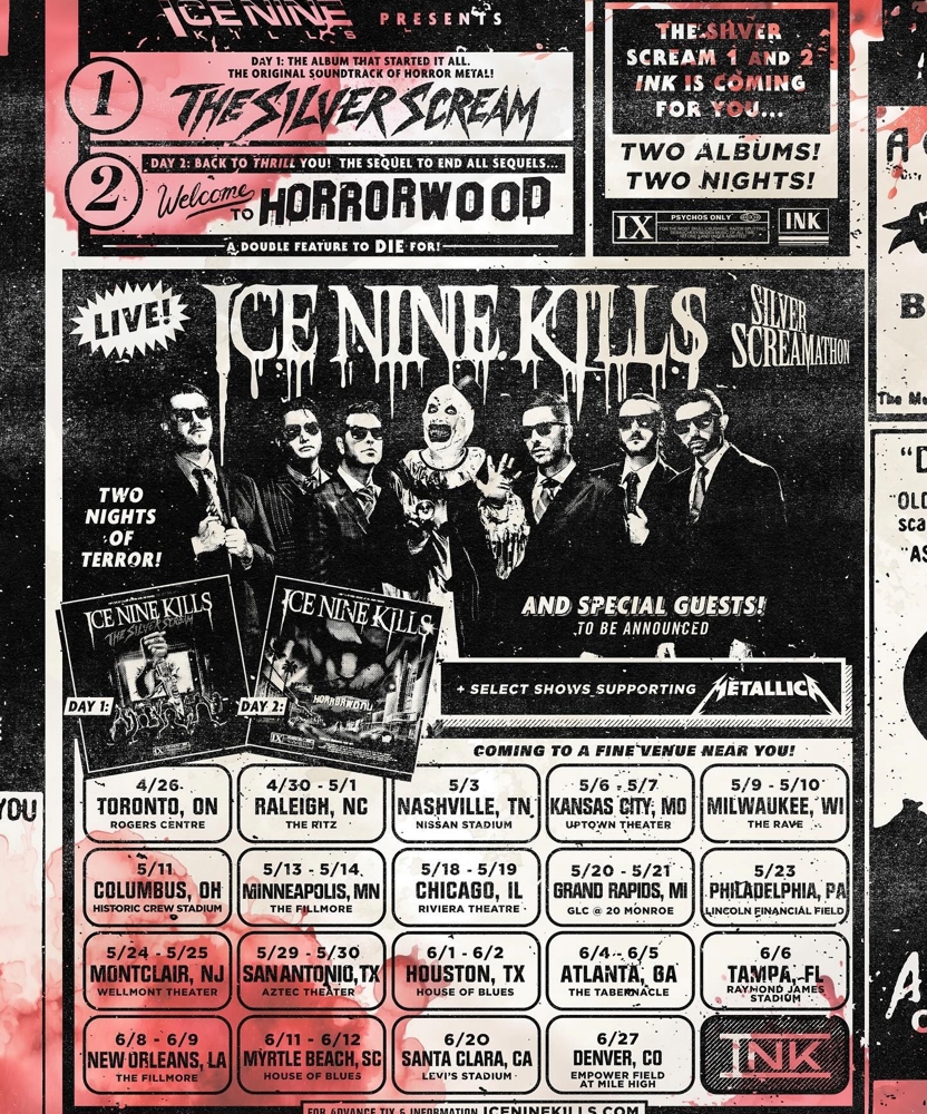 Ice Nine Kills - The Silver Scream-A-Thon | Event