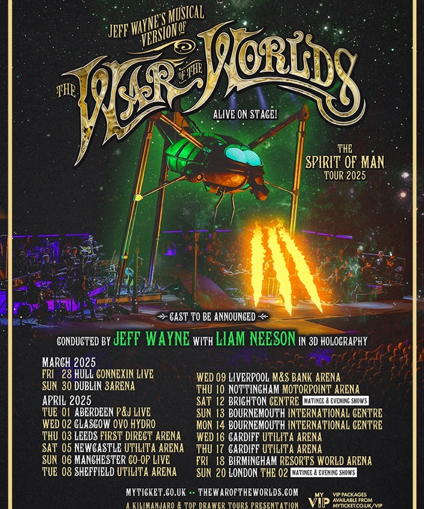 Jeff Wayne’s The War of the Worlds - The Spirit Of Man Tour 2025 | Event