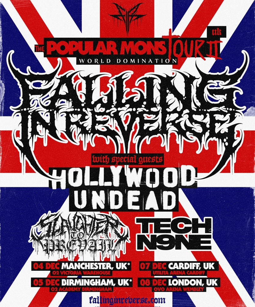 Falling In Reverse - The Popular MonsTour II - Date TBC - AO Arena ...