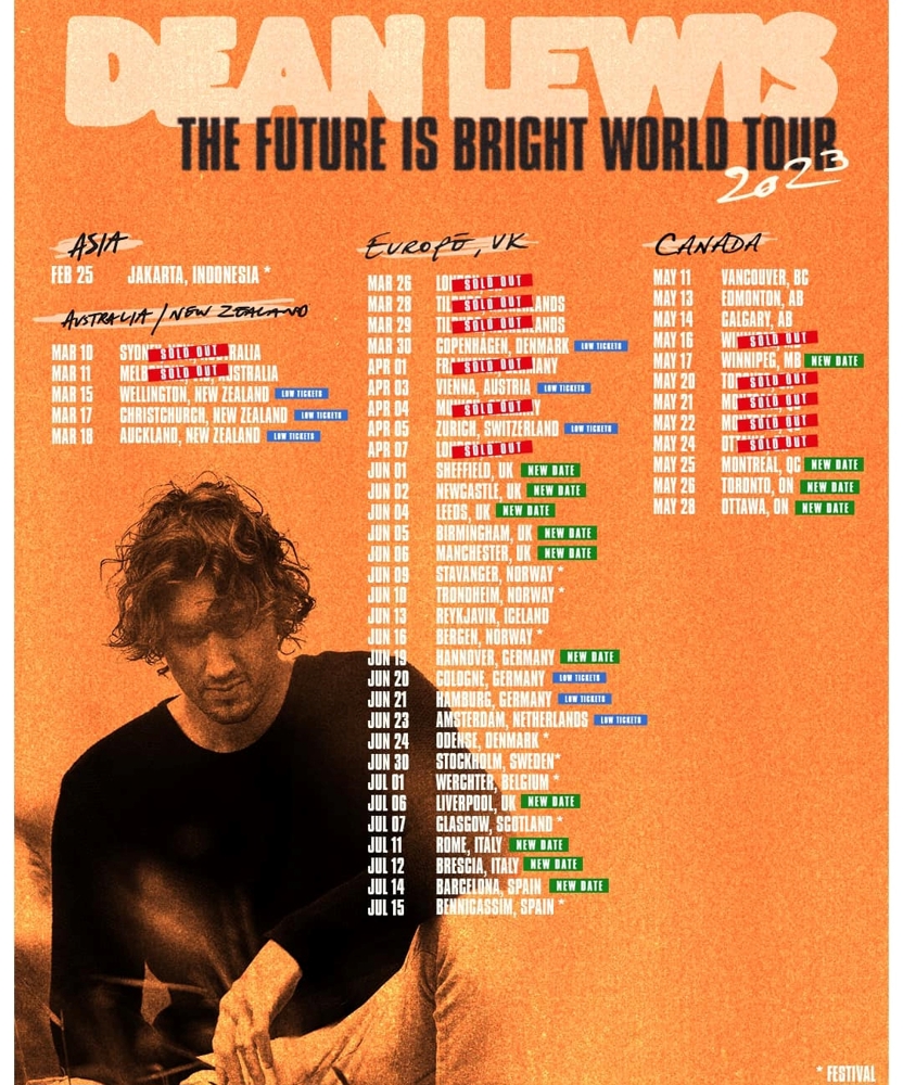 Dean Lewis - The Future Is Bright World Tour 2023 | Event