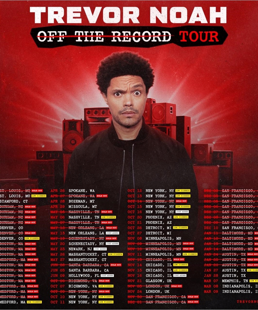 Trevor Noah - Off The Record Tour | Event