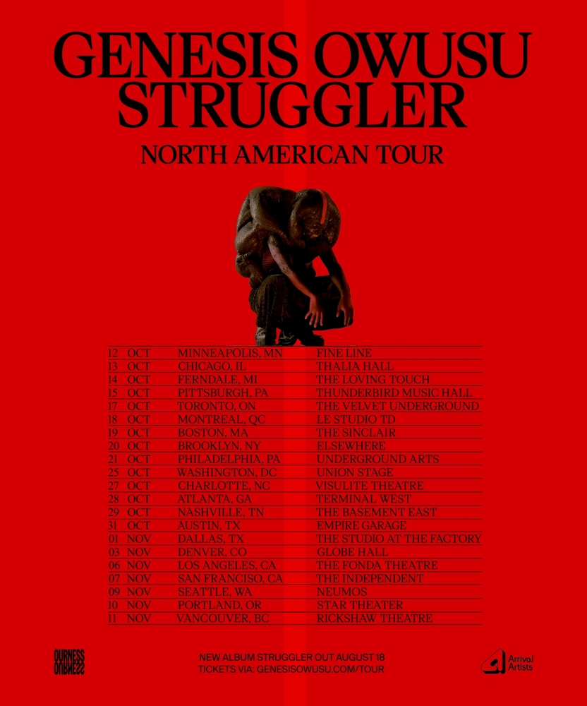 Genesis Owusu - Struggler North American Tour | Event