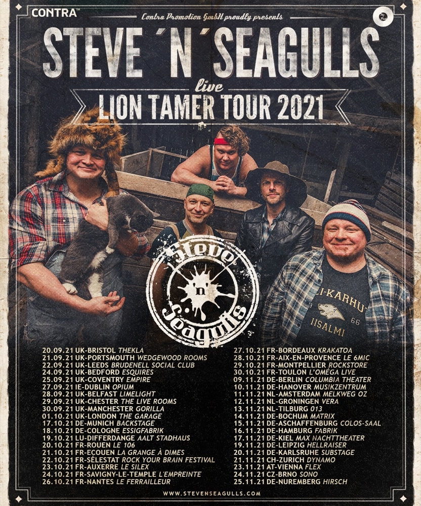 Steve'n'Seagulls - Lion Tamer Tour 2021 | Event